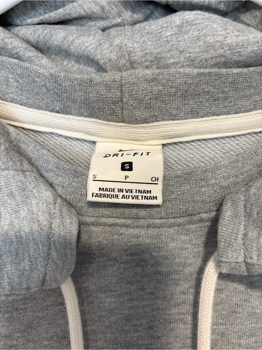 Nike Gray Hooded Sweatshirt with Small Swoosh - Picture 2 of 3